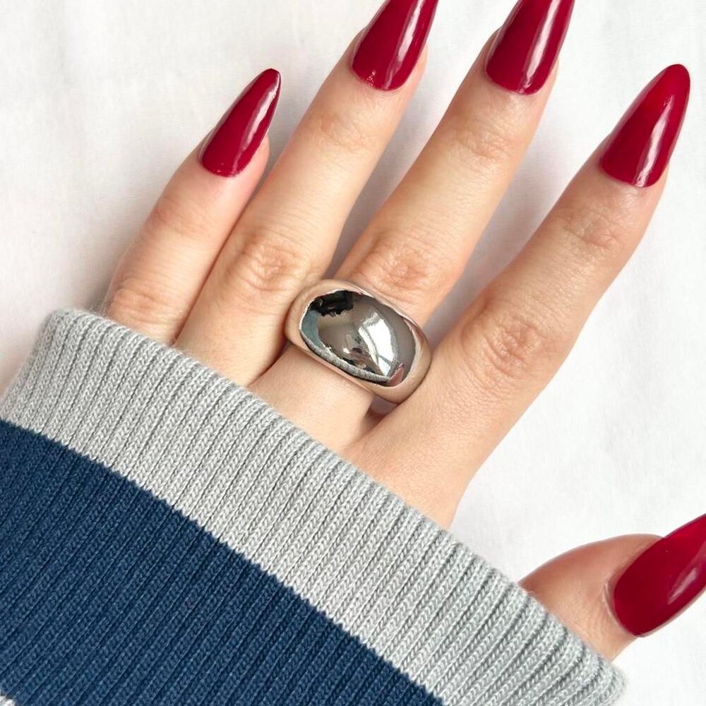 Vintage Inspired Luxury Silver Tone Ring